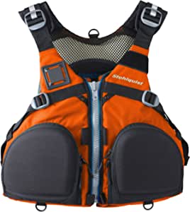 Big and Tall Life Jackets: Stohlquist Fisherman Adult Men's Life Jacket - Excellent Cockpit Management, Dual Front-Mounted Pockets for Equipment - High Back Ultimate Comfort for Kayak Seating by Store Stohlquist Waterware Store