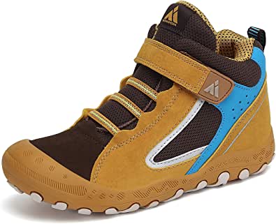 Boys Hiking Boots: Boy's Girl's Hiking Boots Anti-Slip Water Resistant Sneaker Kids Running Walking Shoes by Store Mishansha Store