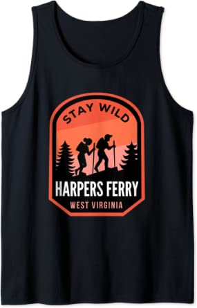 Harpers Ferry Hiking: Harpers Ferry West Virginia Hiking in Nature Tank Top by Brand: Halpin Design Company
