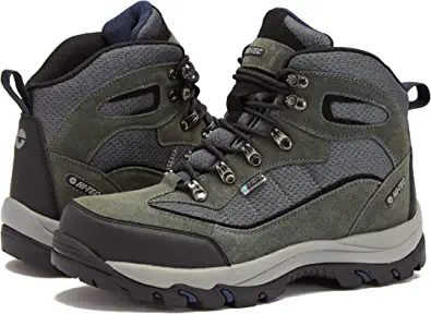 Hi Tec Hiking Boots: HI-TEC Skamania Mid WP Waterproof Men's Hiking Boots, New 2022 Model with High Performance Rubber Outsoles - Trail, Mountain and Backpacking Shoes by Store HI-TEC Store