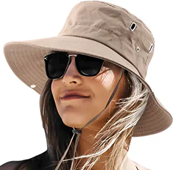 Hiking Hats for Women: Medium Women Mens Sun Hats with Uv Protection,UPF50 + Waterproof Hiking Safari Cap,Equally Suitable for Boys and Girls Wear. by Brand: NSYOOMH