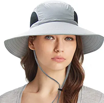 Hiking Hats for Women: Ordenado Womens Sun Hat UV Protection, Foldable Mesh Waterproof Wide Brim Bucket Hats for Summer Beach Fishing Hiking by Store Ordenado Store