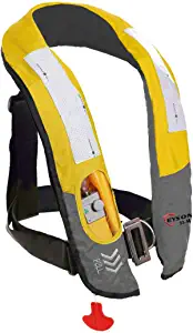 Life Jacket Life Vest Highly Visible Manual for Adults (Yellow) by Store Eyson Store