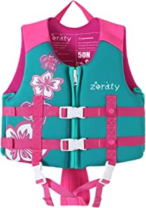 Life Jackets for 2 Year Olds: Zeraty Kids Swim Vest Life Jacket Flotation Swimming Aid for Toddlers with Adjustable Safety Strap Age 1-9 Years/22-50Lbs by Store Zeraty Store