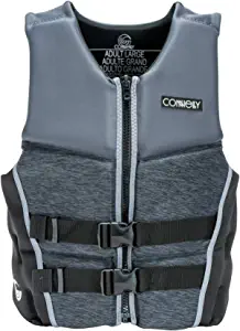 Mens Neoprene Life Jackets: CWB Connelly Classic NEO Neoprene Mens Large Boating Water Sport Fishing Life Jacket Vest PFD, Black/Gray by Brand: CWB