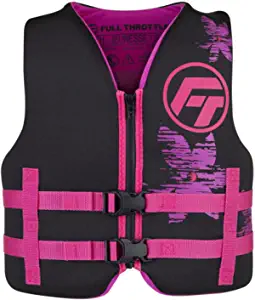 Pink Life Jackets: Full Throttle Youth Rapid Dry Neoprene Life Jacket, Pink by Brand: Full Throttle