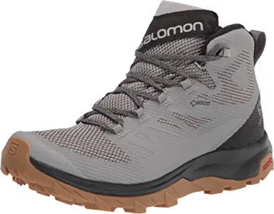 Salomon Hiking Boots Mens: Salomon Outline Mid Gore-tex Hiking Boots for Men by Store Salomon Store
