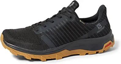Salomon Hiking Boots Mens: SALOMON Outbound Prism Gore-TEX Hiking Boots for Men Track and Field Shoe by Store Salomon Store