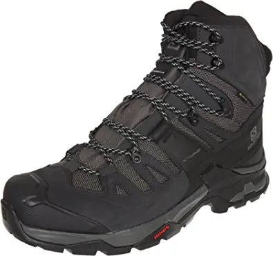 Salomon Hiking Boots Mens: Salomon Quest 4 Gore-TEX Hiking Boots for Men, Magnet/Black/Quarry, 10 by Store Salomon Store