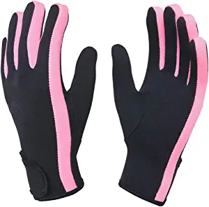 Surfing Gloves: Neoprene Wetsuit Gloves for Men Women, Aquatic Training Beach Fitness Water Resistance in The Water Warm Swim Aqua Kayaking Surfing Snorkeling Rafting Sports Gloves with Adjustable Strap by Brand: ITODA