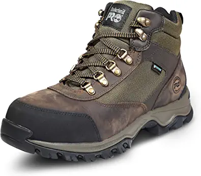Timberland Hiking Boots Mens: Timberland Men's Keele Ridge Steel Safety Toe Waterproof Industrial Hiking Work ST WP, Brown: Brown, 12 by Store Timberland Store