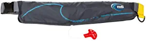 Waist Life Jackets: MTI 16G Inflatable Belt Pack Life Jacket - Dark Gray - Adult Universal by Brand: mti life jackets