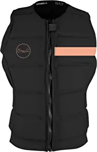 Wakesurfing Life Jackets: O'Neill Wetsuits Women's Bahia Comp Vest, Black/Black, 4 by Store O'Neill Wetsuits Store