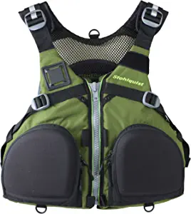 Stohlquist Fisherman Lifejacket (PFD)-OliveGreen-L/XL by Brand: Stohlquist
