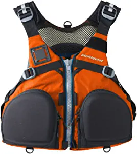Stohlquist Fisherman Adult Men's Life Jacket - Excellent Cockpit Management, Dual Front-Mounted Pockets for Equipment - High Back Ultimate Comfort for Kayak Seating by Store Stohlquist Waterware Store