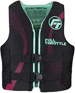 Full Throttle Adult Rapid Dry Neoprene Life Jacket, S/M, Aqua by Brand: Full Throttle